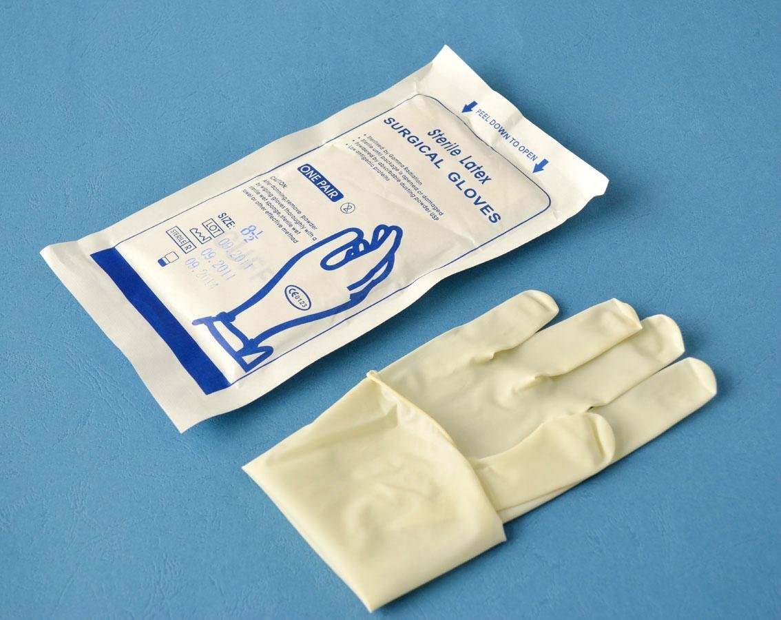 surgical latex  gloves   medical rubber latex   gloves  3