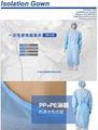 White Disposable Protective Coveralls MS PE Polypropylene Suit