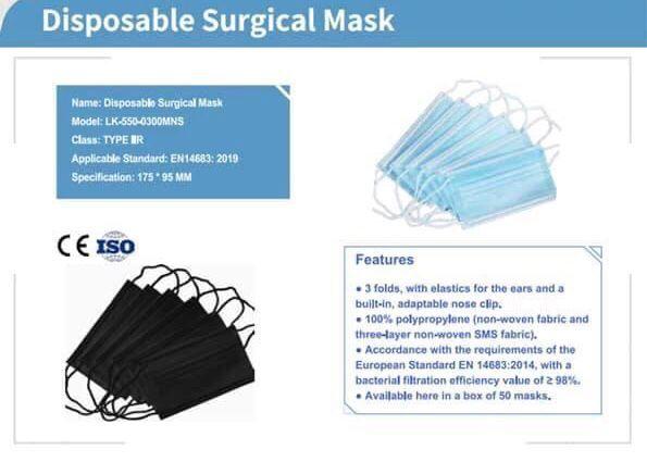  3- 4 Layer Surgical Grade Face Mask 2