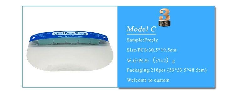 Factory price clear plastic glasses face shield 4
