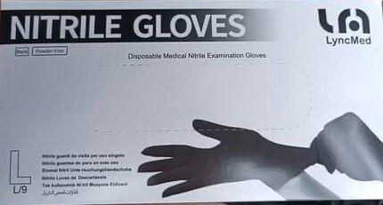 disposable Black  Nitrile examination gloves blue nitrile gloves 2
