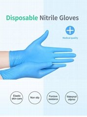 disposable Nitrile examination gloves blue nitrile gloves