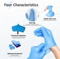 disposable Nitrile examination gloves blue nitrile gloves 2