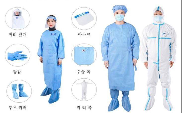 disposable hospital medical protective suit  protection suit coverall 2