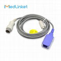 Mindray T5 T8 spo2 extension cable ,Round 8p>DB9F