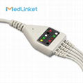 PHYSIO-CONTROL Lifepak 6 5leads ECG cable with leadwires