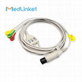 GE MEDICAL 3lead ECG cable with leadwires,Snap,IEC