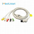 GE MEDICAL 3lead ECG cable with leadwires,Snap,IEC