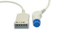 DatexOhmeda 5lead ECG Trunk Cable,9ft  AHA/IEC