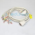  GE Marquette MAC500 12lead EKG cable with leadwires,banana