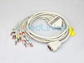  GE Marquette MAC500 12lead EKG cable with leadwires,banana