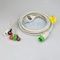 SPACELABS 90496 Ultraview 5lead ECG cable ,snap