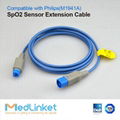 Philips M1941A spo2 extension cable,hemicycle8P>hemicycle 8J