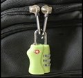 TSA  3-digit  travel bag padlock  3