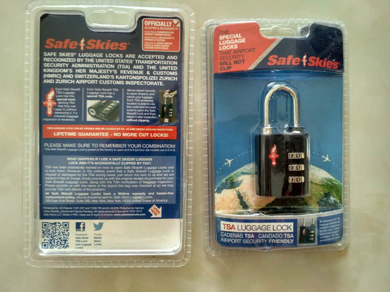 TSA 3-digit travel bag   lock 2