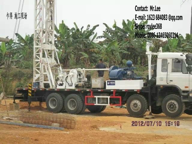 very hot sell 300m mobile water well drilling rigs 2