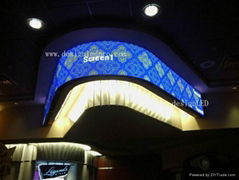 P10mm soft flexible rubber led screens supplier