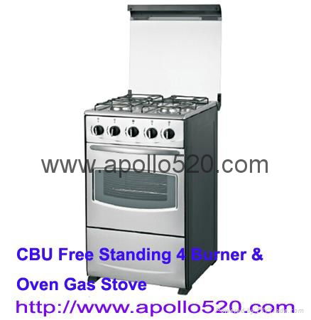 20" Freestanding Propane Gas Range with 4 burner cooktop