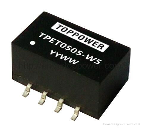 1W Single Output 1KVDC Isolated SMD DC-DC Converter (TPTE) 4