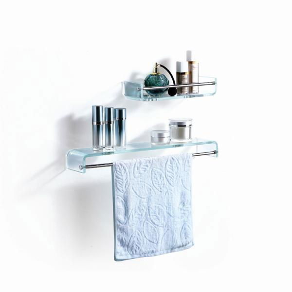 Beautiful  bathroom glass shelves 3