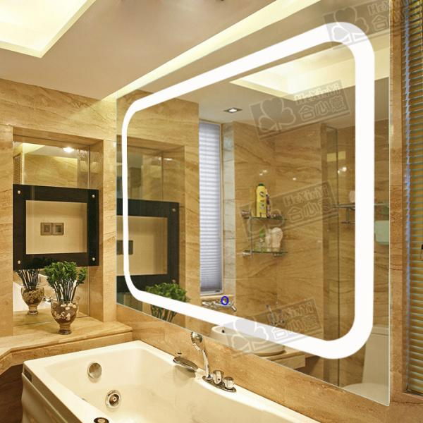 touch screen  hotel bathroom backlit mirror