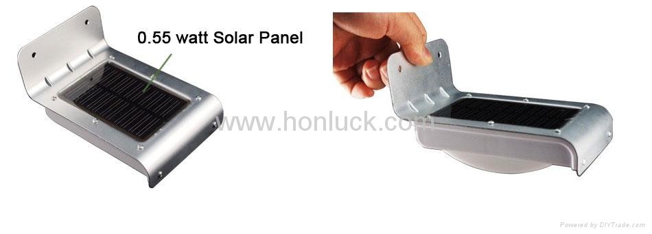 Sound activated is 55DB Solar sound sensor wall lamp 3
