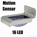 Solar motion sensor light