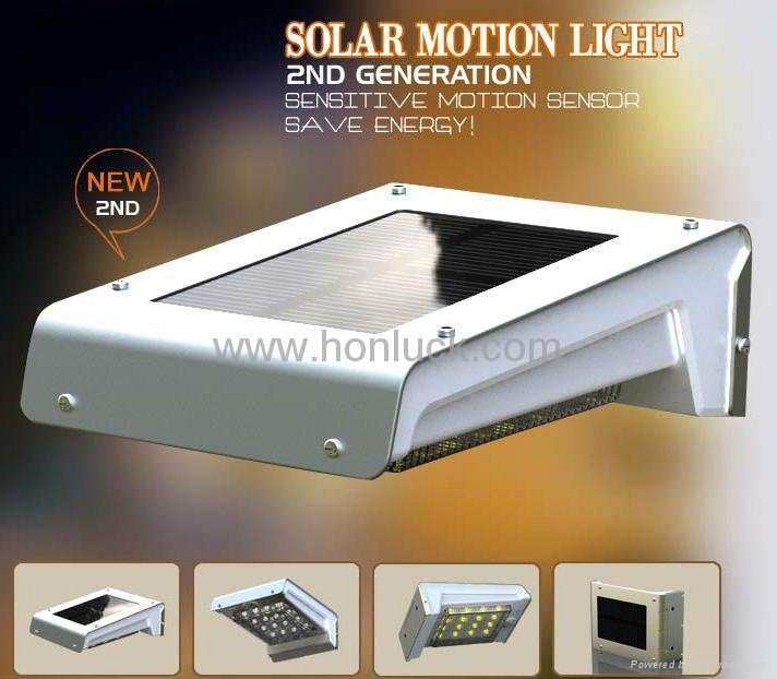 With Replaceable Battery Solar PIR Wall Light