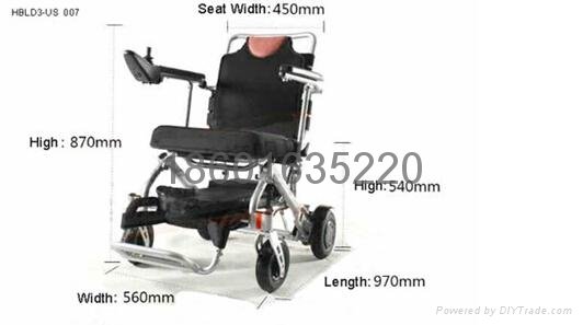 電動輪椅便攜式電動輪椅輕便輪椅鋰電池 5
