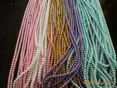 厂家直销 定做各种颜色尺寸，塑料仿珍珠，8mm每斤18元
