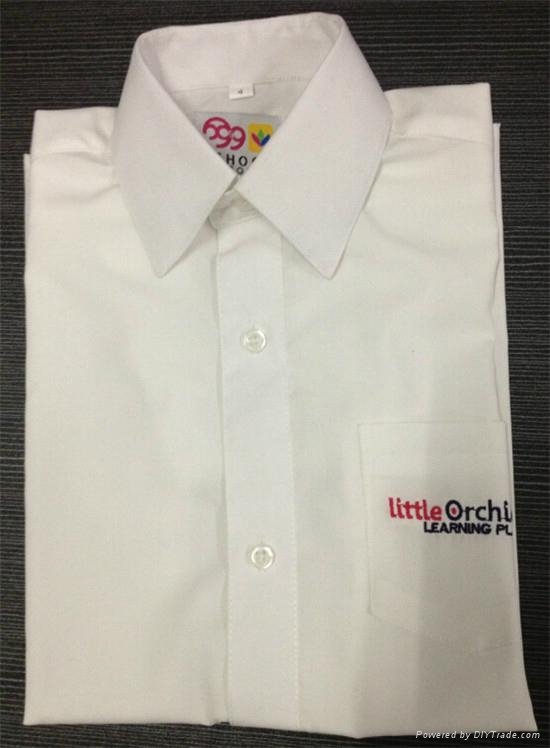 Girls boys shirts school uniform shirts white schools shirts for kids 2