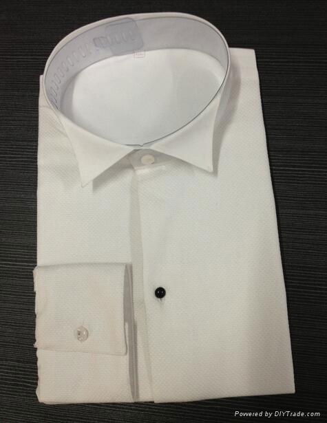 White Tuxedo Shirts Mandarin Wing tip collar man Shirts Wedding drss shirts 4