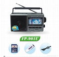 FP-901U FM AM SW USB 插卡收音机 2