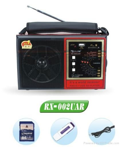 RX-002UAR FM AM SW rechargeable USB radio 2