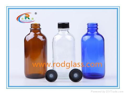 120ml boston round glass bottles