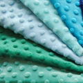 26 Colors in stock super soft minky dot fabric