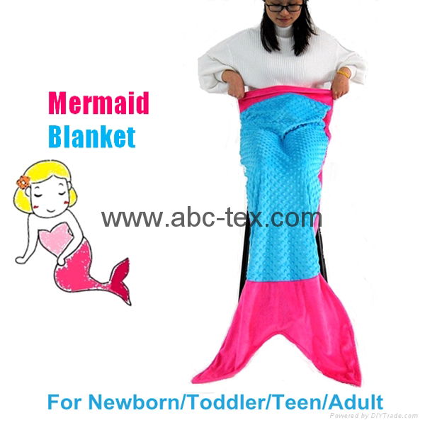 China Wholesale Customized Soft Animal Tail Blanket 3