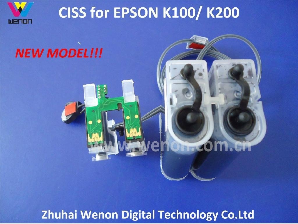 Continuous Ink supply System for Epson K100,K200 (T1371) with Chip 4
