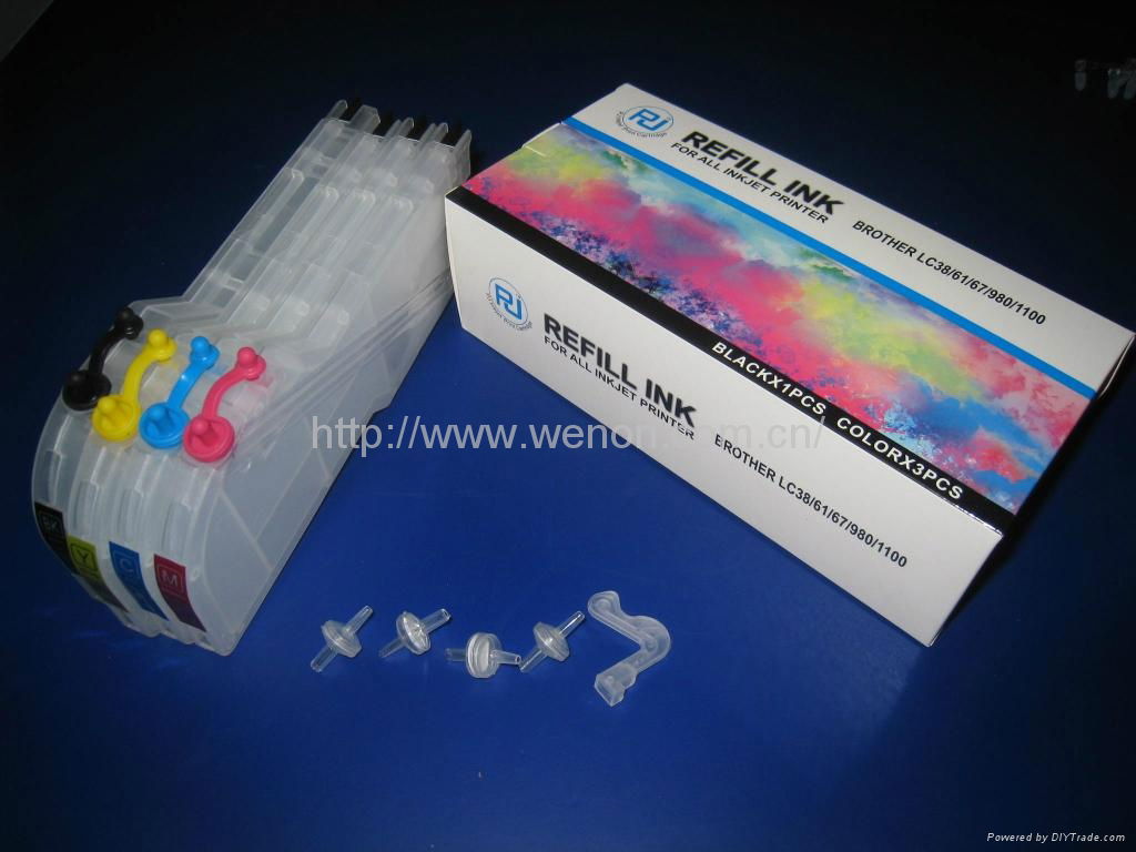Refillable ink cartridge for Bother LC75 LC79 LC1240 LC1280 5