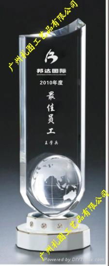 2011广州最新款水晶奖杯 5
