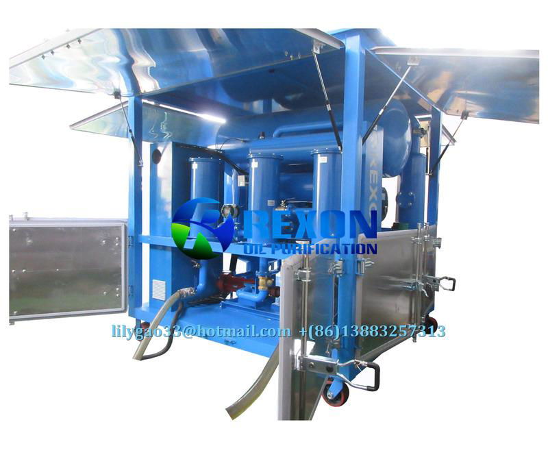 Weather-proof Double-stage Vacuum Transformer Oil Purifier  3