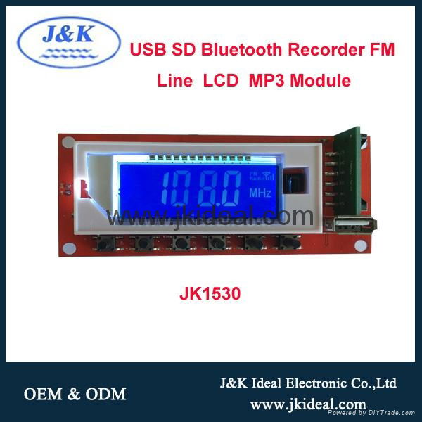 JK-22A61 USB TF Record FM MP3 kit with amplifier 15W 3