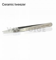 E-cigarette atomizer RBA ceramic tweezer