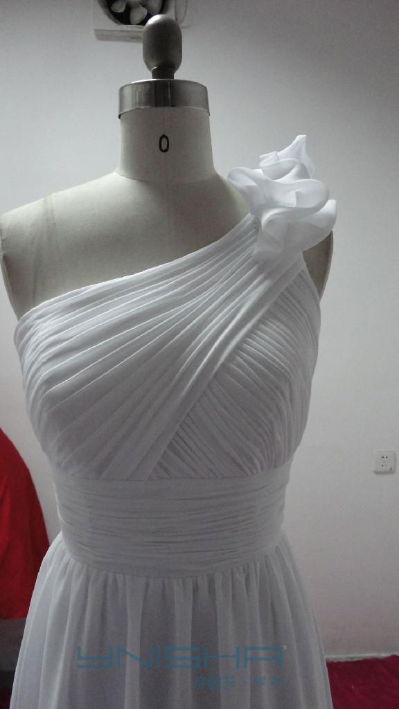 高檔熱銷希臘風格雪紡婚紗禮服