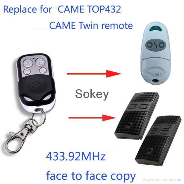 Aftermarket remote for CAME TOP432 remote and CAME Twin remote