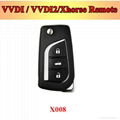 XK008 toyotastyle VVDI / Xhorse universal Remote Key, folding flip car key 1