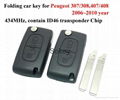 high quality Peugeo-t307/308,407/408 model folding car key 1