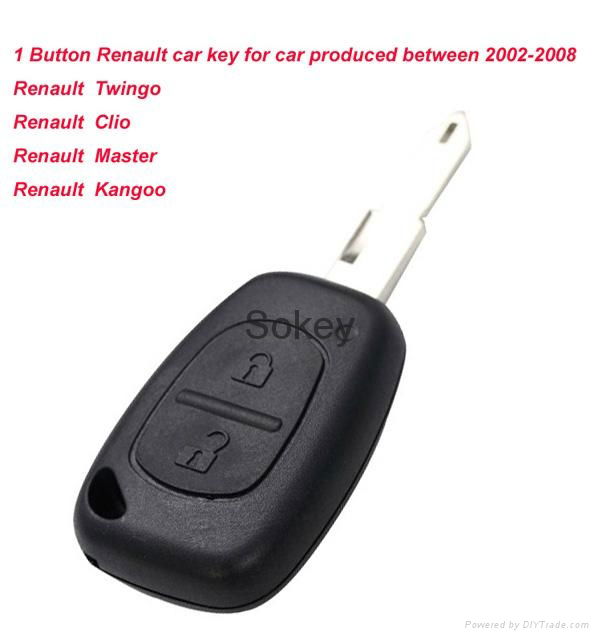 High quality 2buttons RenaultCAR key contain PCF7946 transponder chip, 434Mhz