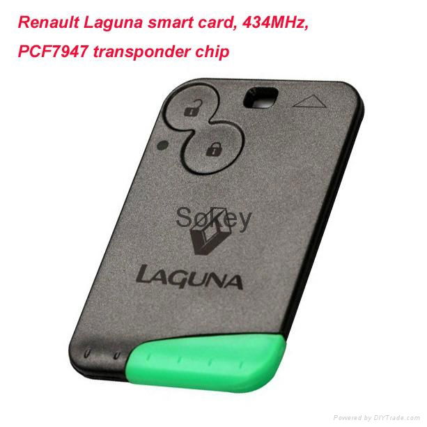 High quality Renault Laguna smart card PCF7947 transponder chip, 434Mhz 2