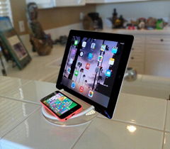 (6inch) Acrylic Pedestal Base for Tablet PC display